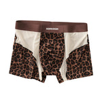 3 Pack Men's Breathable & Soft Ice Silk Leopard Quick-Dry Trunks