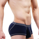 2 Pack Men's Sporty Breathable U Convex Pouch Trunks