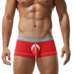 2 Pack Men's Detachable Pouch Breathable Boxer Briefs