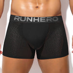 Men's Breathable Mesh Odor-Control Quick-Dry Stretch Fit Trunks