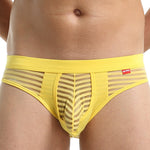 Men's Striped Breathable Support Underwear with Separate Pouch