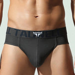2 Pack Men's Ultra-Soft Cotton Mid-Rise Sporty Cut Seamless Comfort Bikini