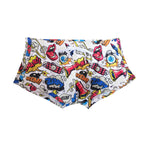 Men's Low-Rise Printed Quick-Dry Sport & Vacation Seamless Comfort Swim Shorts