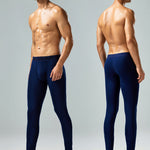 Seobean Men's Thin Autumn and Winter Essential Thermal Underwear Long Pants