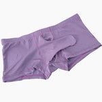 7 Pack Men's Solid Color Supportive Separated Pouch Seamless Comfort Trunks