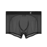 Men's Sheer Elegance Mesh Panels Breathable One-Piece Seamless Trunks