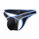 4 Pack Men's Low-Rise Breathable Mesh Lightweight Sexy Thongs