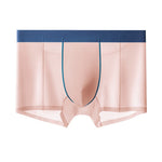 4 Pack Men's Sporty & Breathable Seamless Ice Silk Smooth Trunks