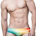 Men's Gradient Swim Briefs Sexy Bikini