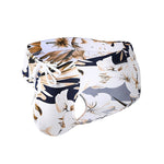 2 Pack Men's Ice Silk Quick Dry Low Rise Drawstring High Elastic Non-Binding Swim Briefs