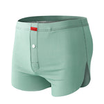 3 Pack Men's Ice Silk Loose-Fit Wide Comfy Waistband Soft Boxer Shorts