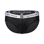3 Pack Men's Soft Skin-Friendly Ice Silk Thin Low-Rise Briefs