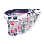 2 Pack Men's Breathable Ice Silk High-Cut Printed Bikini