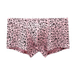 3 Pack Men's Leopard Cotton Breathable & Low-Rise Trunks