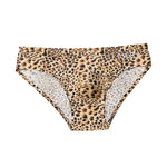 4 Pack Men's U-Pouch Leopard Print Sexy & Contour Fit Briefs