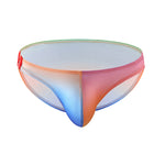 3 Pack Men's Low Rise Breathable Sports Print U-Pouch Moisture Wicking Bikinis