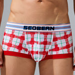 Men’s Relaxed Plaid U Pouch Trunks