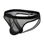 4 Pack Men's Cooling Airflow Solid Color Skin-Friendly Jockstraps