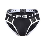 3 Pack Men's Sporty Cut Breathable Mesh Solid Color Seamless Briefs