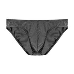 4 Pack Men's Sexy Solid Color Low-Rise Stretch Fit Breathable Briefs