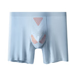 2 Pack Men's Solid Color Loose-Fit Workout Prevent Chafing Boxer Briefs