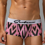 2 Pack Men's Fade-Resistant Printed Skin-Friendly Cooling Airflow Trunks