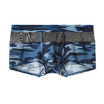 2 Pack Men's Camo Mesh Color Block Stretchy & Breathable Trunks