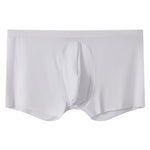 3 Pack Men's Ice Silk Mesh Large Pouch Solid Color Sexy Trunks
