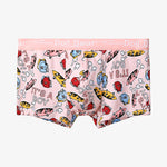 4 Pack Men's Cartoon Cotton Anti-Bacterial Boxer Briefs