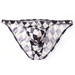Men's Rhombus Check Pattern Pouch Briefs
