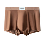 3 Pack Men's Cooling Satin-Mesh Seamless Ice Silk Antibacterial Trunks