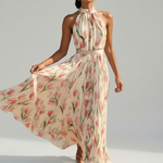 Merit | Halter Neck Floral Midi Dress