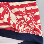 2 Pack Men's Statue of Liberty Print Comfortable and Breathable Trunks