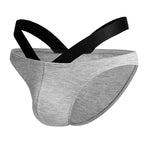3-pack Men's Double-layer Pouch V-neck Double-waist Bikini