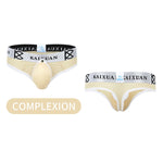 2 Pack Men's Breathable Mesh Removable U-Shaped Pocket Thongs