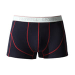 2 Pack Men's Mid-Rise Solid Color Seamless Soft & Comfort Stretch Fit Trunks