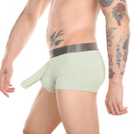 Men’s Dual Ball Pouch Trunks With Fly Front