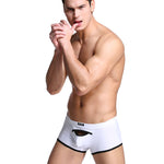 2 Pack Men's Premium Soft Cotton Breathable Pouch Solid Color Supportive Trunks