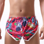 2 Pack Men's Trendy Printed Loose-Fit Moisture-Wicking Boxer Briefs