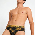 4 Pack Men's Soft & Thin Cooling Touch Playful Prints Briefs
