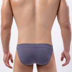 3 Pack Men's Threaded Fabric Briefs with U Convex Pouch