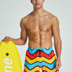Men's Vibrant Graphic Odor-Control Comfy Waistband Casual Board Shorts