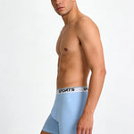 6 Pack Men's High-Rise Anti-Chafing Running Lightweight Boxer Briefs