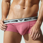 2 Pack Men's Ultra-Soft Breathable Cotton Supportive Fit Sporty Cut Comfy Trunks