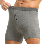 3 Pack Men's Ultra-Soft Breathable Cotton Button Fly Midway Briefs