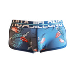 3 Pack Men's Breathable Cotton Mid-Rise with Stylish Print Skin-Friendly Trunks