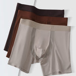 2 Pack Men's Anti-Chafing Modal No-Ride-Up & Roll-Free Design Boxer Briefs