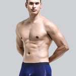 4 Pack Men's Moisture-Wicking Ice Silk Breathable Stretch Fit Trunks