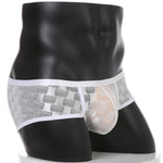 2 Pack Men's Mesh Breathable Large U-Pouch Quick-Dry Low-Rise Sexy Trunks