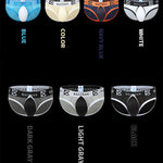 2 Pack Men's Sexy Mesh Front Opening Sponge Coaster Briefs